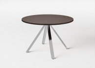 Стол для переговоров круглый Profoffice EXE 101 905 MAR 07 Орех Мароне Хром