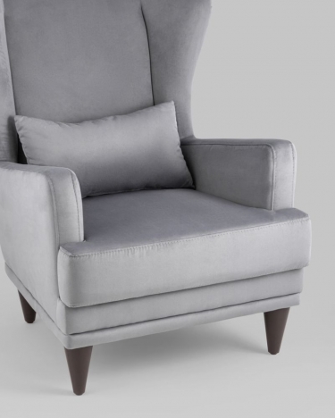 Кресло Stool Group Скотт велюр Серый