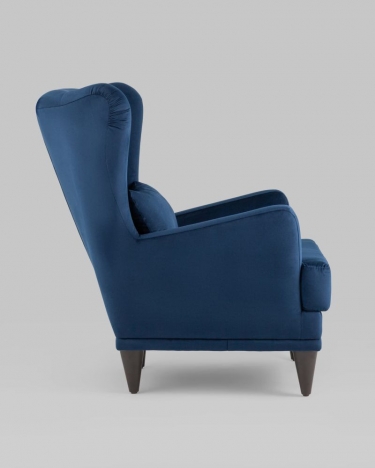 Кресло Stool Group Скотт велюр Темно-синий