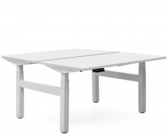 Бенч-стол с двумя рабочими местами SKID 205 201 W3W3 Белый