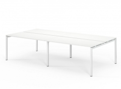 Бенч на 4 рабочих места TOUR L bench 240x143 W3 Белый