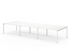 Бенч на 6 рабочих мест TOUR L bench 360x143 W3 Белый