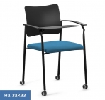 Кресло на колесах, со столиком Profoffice PINKO plastic cast black SLW 58 Arms+WT Голубой Черный