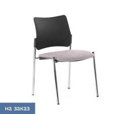 Кресло на опорах, без подлокотников Pinko plastic 4legs Jade9502 noArms Серый Черный Хром