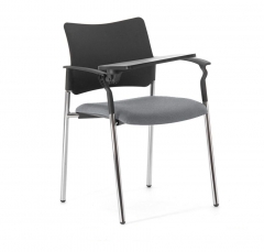 Кресло на опорах, со столом Pinko plastic 4legs Montana 804 Arms+WT Серый Черный Хром