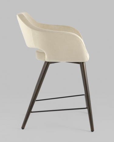 Стул полубарный Stool Group Саймон ПБ велюр Бежевый