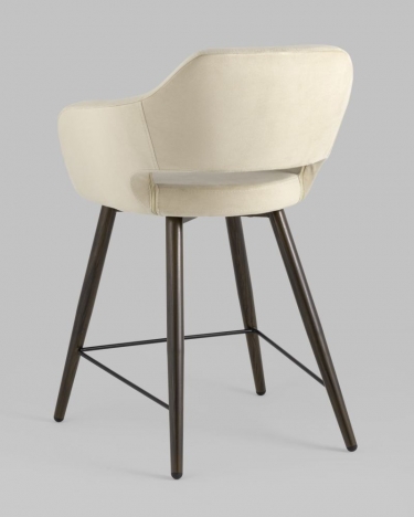 Стул полубарный Stool Group Саймон ПБ велюр Бежевый