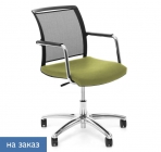 Кресло офисное Profoffice Magna G black mesh ME35 Kiton 08 Зеленое Хром