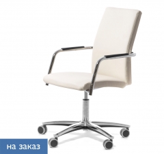 Кресло на крестовине WELL_SEAT 5starNew Ecotex 3027 Бежевый Хром