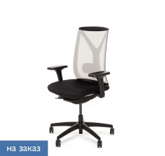 Кресло DION Mesh W 870 1D black SLW 50 Белый Черный