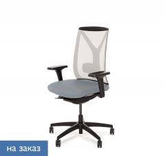 Кресло DION Mesh W 870 1D black Jade 9502 Белый Серый Черный