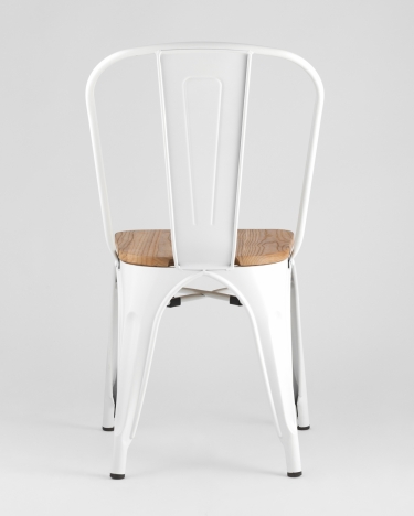 Стул Stool Group TOLIX WOOD Белый