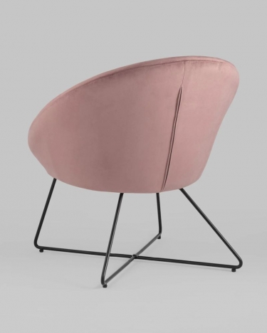 Кресло Stool Group Колумбия велюр Пыльно-розовое