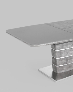 Обеденный стол Гамбург раскладной 160-200x90 Серый