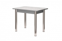 Стол заоваленный Можгинский лесокомбинат ПФ-155г, 800590 мм, берилл/титан/хром брифинг