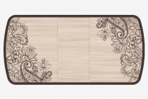 Стол Можгинский лесокомбинат Бостон-3 раздвижной, Светлый, фотопечать/хром брифинг