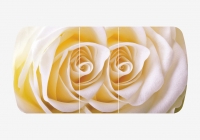 Стол Можгинский лесокомбинат Бостон-3 ф/п Чайная роза, 1100700 мм, белый/хром брифинг