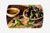 Стол Можгинский лесокомбинат Бостон ф/п Олива, 900600 мм, дуб атланта/хром триумф