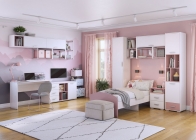 Стол письменный Можгинский лесокомбинат Лило, ясень анкор светлый/металл бежевый