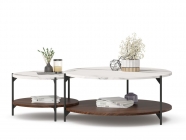 Комплект журнальных столов Любимый дом Вилена Орех/Монте Белый