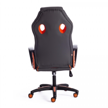 Кресло Tetchair RACER кож/зам/ткань, металлик/оранжевый, 36/07