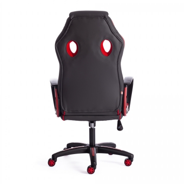 Кресло Tetchair RACER кож/зам/ткань, металлик/красный, 36/08