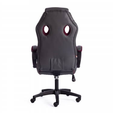 Кресло Tetchair RACER GT new кож/зам/ткань, металлик/бордо, 36/13