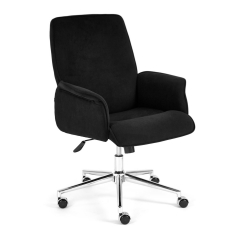 Кресло Tetchair YORK флок , черный, 35