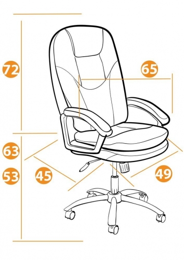 Кресло Tetchair SOFTY LUX флок , черный, 35