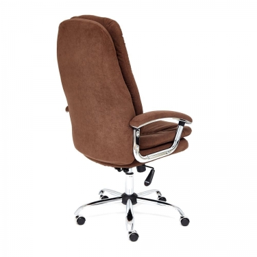 Кресло Tetchair SOFTY LUX флок , коричневый, 6