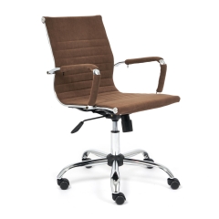 Кресло Tetchair URBAN-LOW флок , коричневый, 6