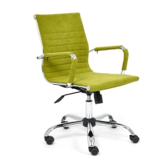 Кресло Tetchair URBAN-LOW флок , олива, 23