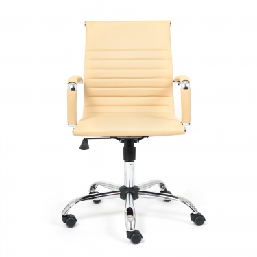 Кресло Tetchair URBAN-LOW кож/зам, бежевый, 36-34