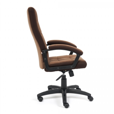 Кресло Tetchair TRENDY флок/ткань, коричневый, 6/TW-24