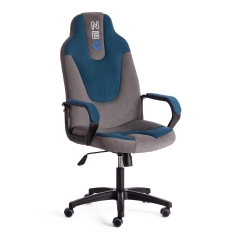 Кресло Tetchair NEO 3 флок , серый/синий, 29/32