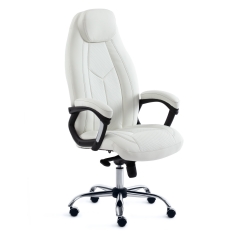 Кресло Tetchair BOSS Lux кож/зам, белый