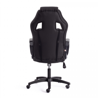 Кресло Tetchair DRIVER 22 кож/зам/ткань, черный/серый, 36-6/TW-12