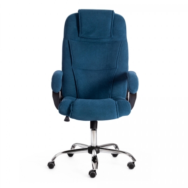 Кресло Tetchair BERGAMO хром 22 флок , синий, 32