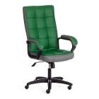 Кресло Tetchair TRENDY 22 кож/зам/ткань, зеленый/серый, 36-001/12