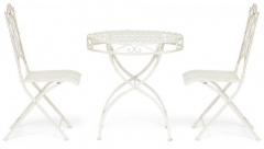 Комплект Tetchair стол + 2 стула Secret de Maison PALLADIO mod. PL08-8668/8669 белый антик antique white