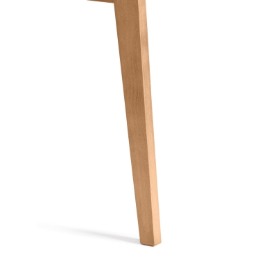 Стул Tetchair жесткое сиденье Maxi (Макси) Белый + Натуральный (Бук)