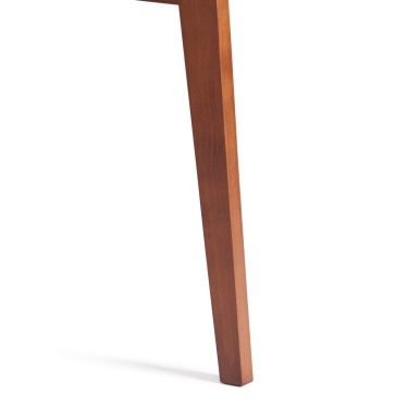 Стул Tetchair жесткое сиденье Maxi (Макси) Белый + Коричневый (Бук)