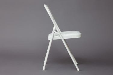 Стул складной Tetchair FOLDER mod. 032 каркас металл, сиденье/спинка экокожа, 415176см, белый
