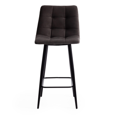Стул полубарный Tetchair CHILLY mod. 7095пб ткань/металл, темно-серый barkhat 14