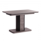 Стол обеденный Tetchair SKAT ЛДСП/МДФ, 120-160х80х75 см, Оникс/Графит