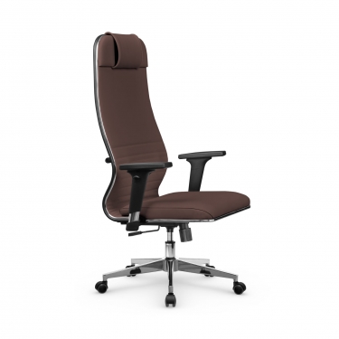 Кресло руководителя Метта Metta L 1m 38К2/2D Infinity Easy Clean MPES Комплект 5 Темно-коричневое