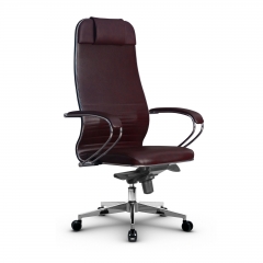 Кресло руководителя Метта Metta L 1m 38K2K Комплект 3 Темно-бордовое