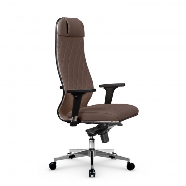 Кресло руководителя Метта Мetta L 1m 40M/2D Infinity Easy Clean MPES Комплект 3 Светло-коричневое