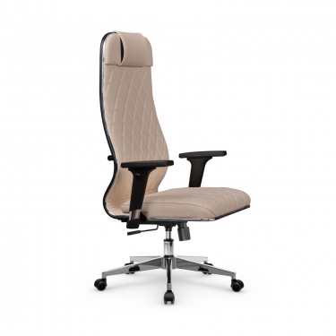 Кресло руководителя Метта Мetta L 1m 40M/2D Infinity Easy Clean MPES Комплект 5 Темно-бежевое