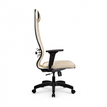 Кресло руководителя Метта Мetta L 1m 40M/2D Infinity Easy Clean MPES Комплект 6 Молочное